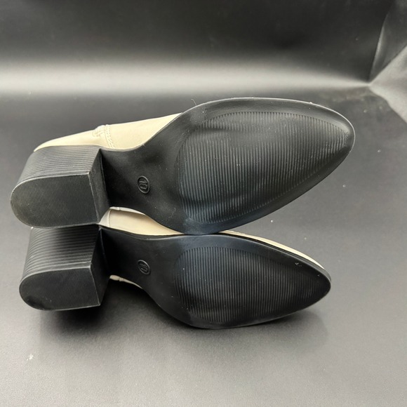 Wild‎ Fable Midcalf Western Boots Women Cream Size 10 Faux Leather - Picture 7 of 9